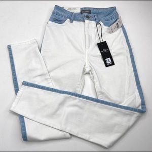 DL1961 Farrow High Waist Skinny 2 Tone Jeans